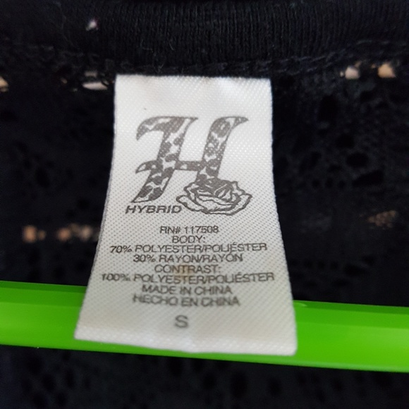 Hybrid Women's sz Small t shirt with lace - Picture 3 of 4